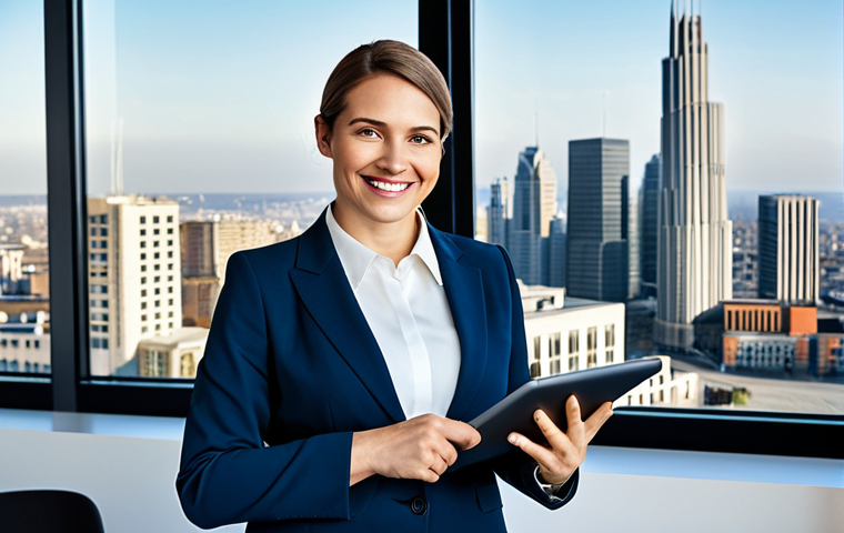 소셜미디어마케팅 실무 툴 - Professional Businesswoman**

A professional businesswoman in a modest business suit, standing in a ...